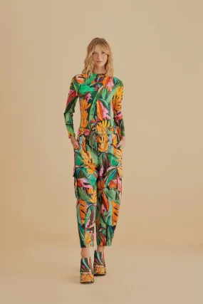 Multicolor Banana Foliage Pants