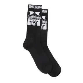 Mushroom Logo sock 43011-37 black one size