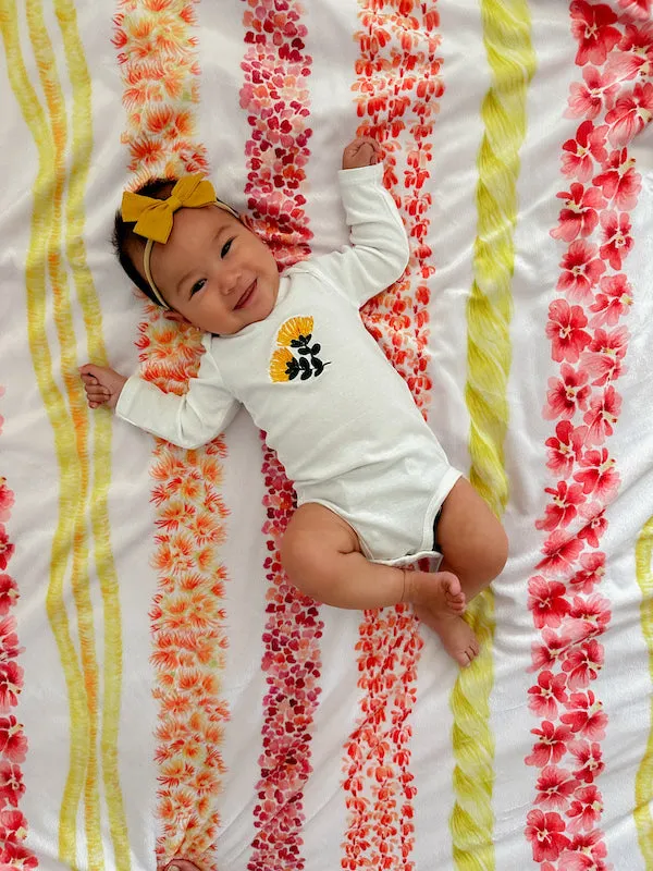 Ohia Lehua Embroidered Onesie