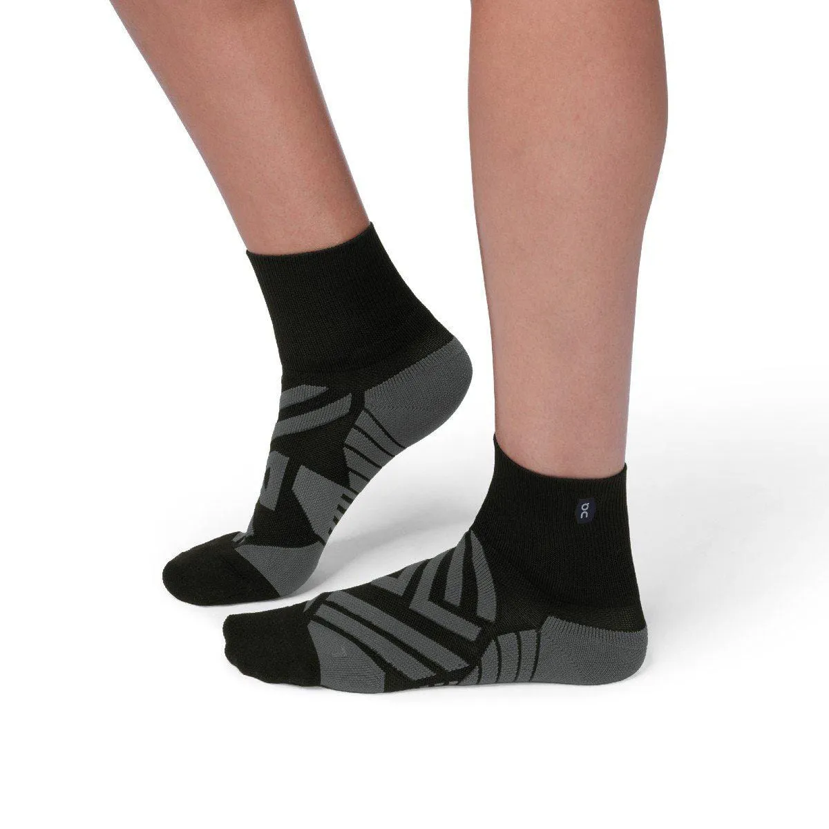 On Running Mid Sock (Women's) - Black/Shadow