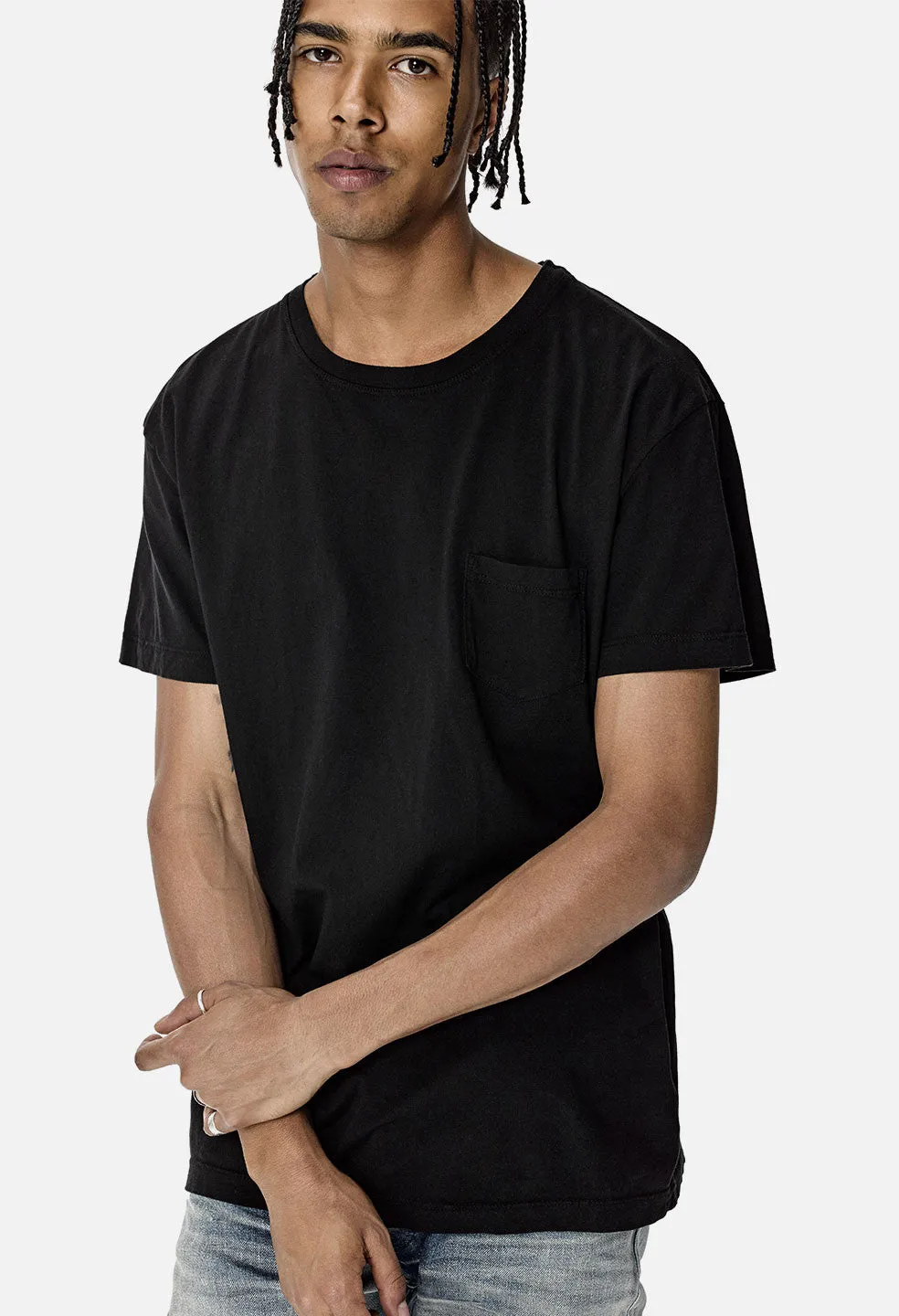 Oversized Pocket Tee / Black