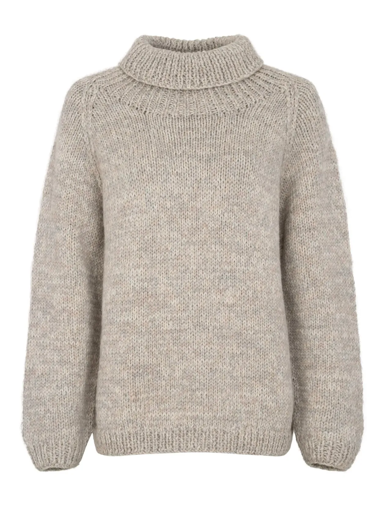 Oversized Pullover Yrsa hellbeige meliert