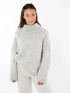 Oversized Pullover Yrsa hellbeige meliert