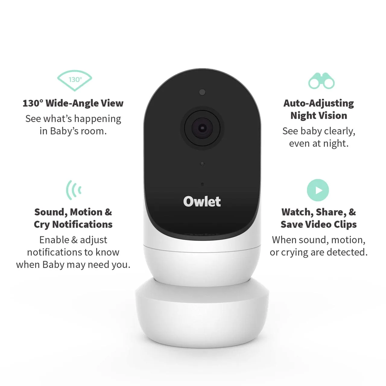 Owlet Monitor Duo PLUS (Smart Sock 3   Cam 2) - Mint