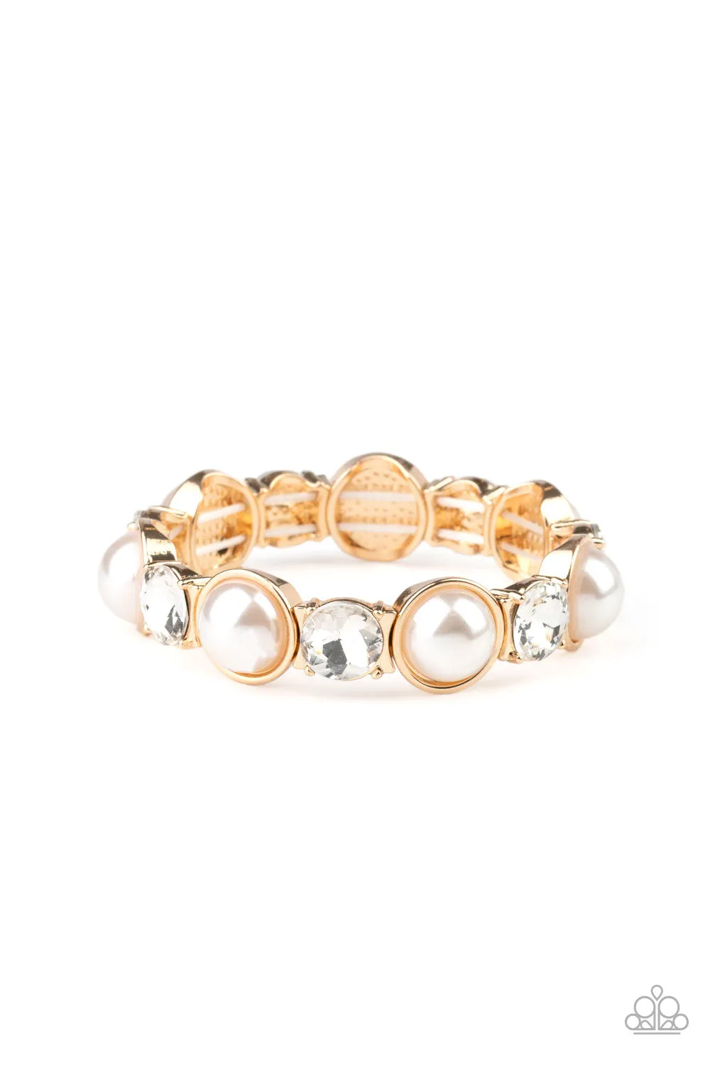 Paparazzi Elegant Entertainment - Gold Stretchy Bracelet