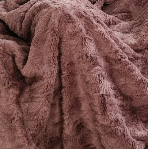 Patterned Faux Fur XL Throw Blankets