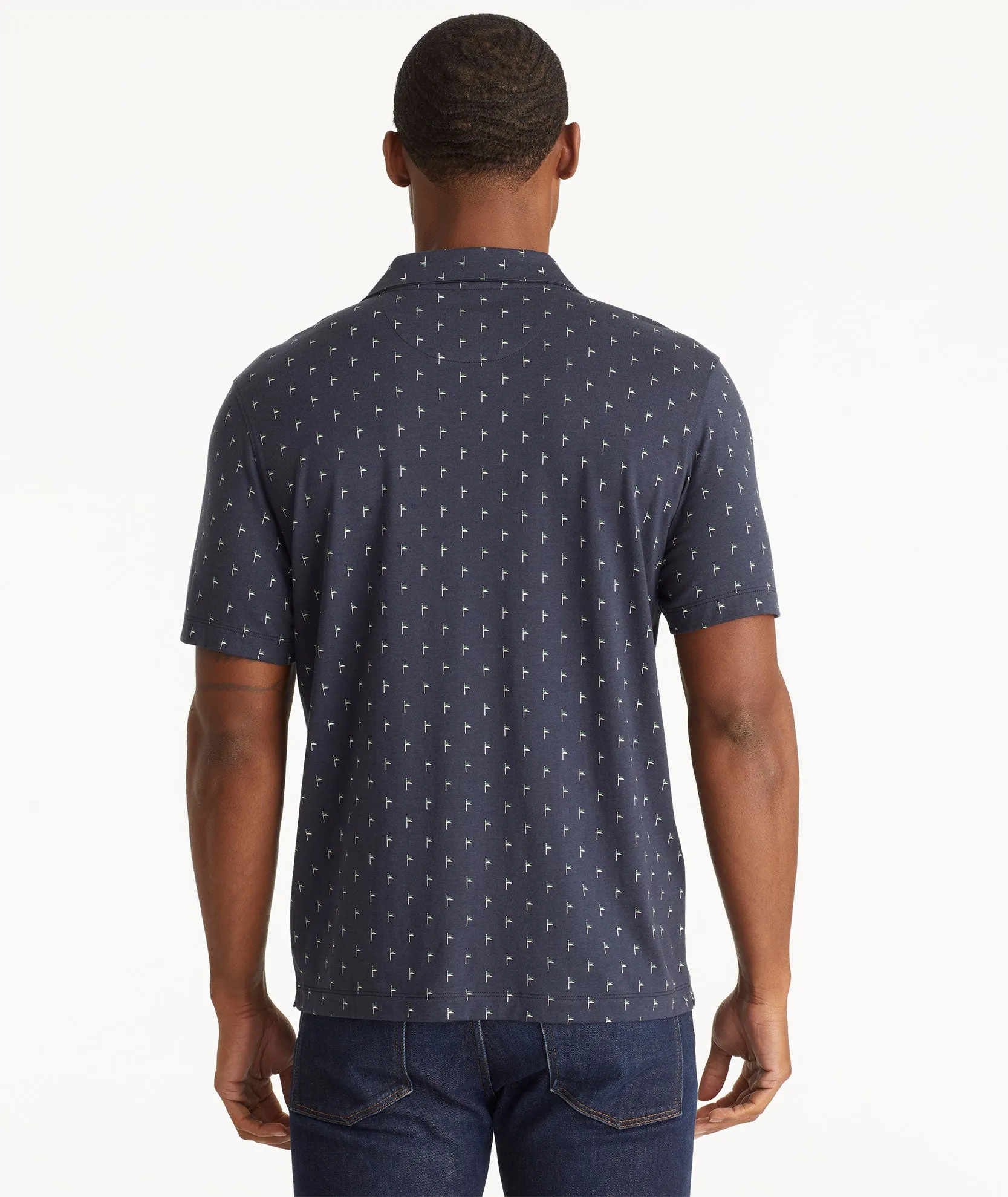 Patterned Performance Polo