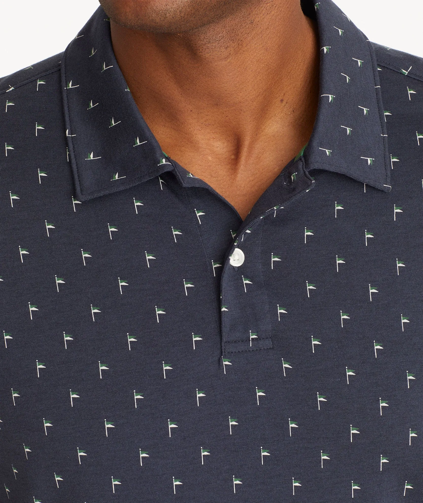 Patterned Performance Polo