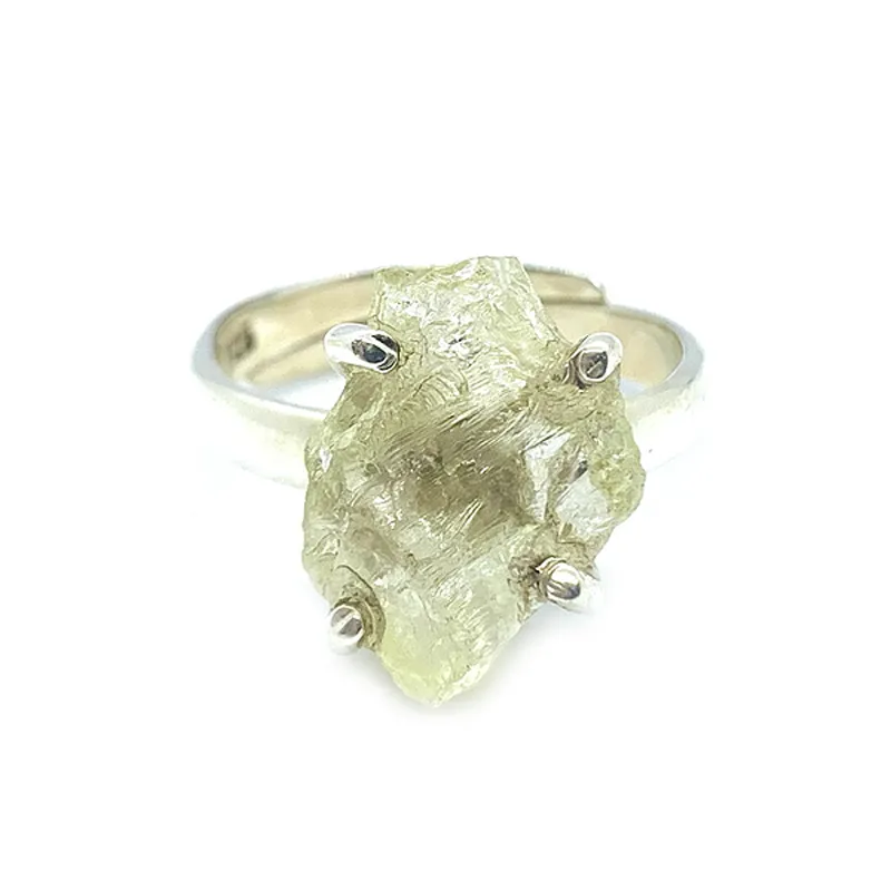 Raw Lemon Quartz Handmade Ring