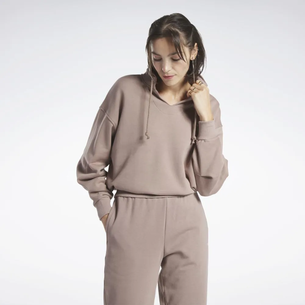 Reebok Apparel Women Reebok Classics Cotton French Terry Sweatshirt TAUPE