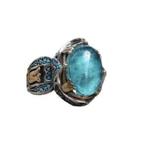 Retro Fashion Aquamarine Light Luxury Ring