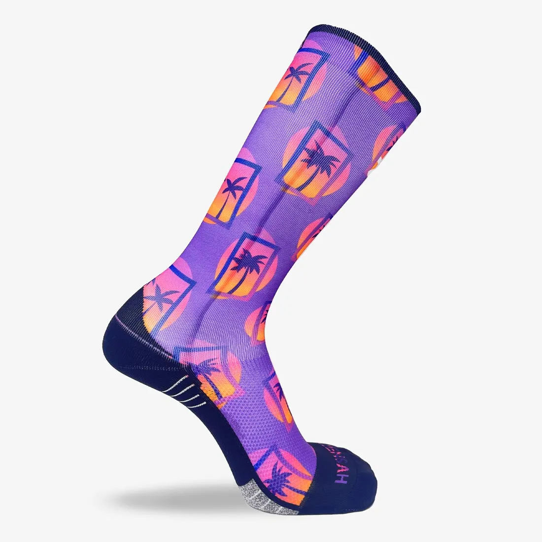 Retro Palms Compression Socks (Knee-High)