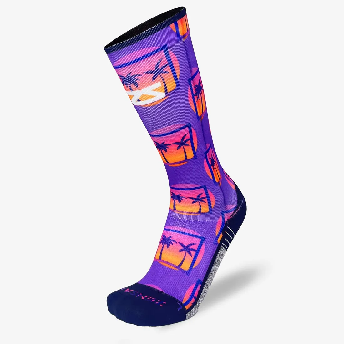 Retro Palms Compression Socks (Knee-High)