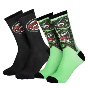 Santa Cruz Roskopp Face Sock SCA-SHT-0510 multi 2 pairs