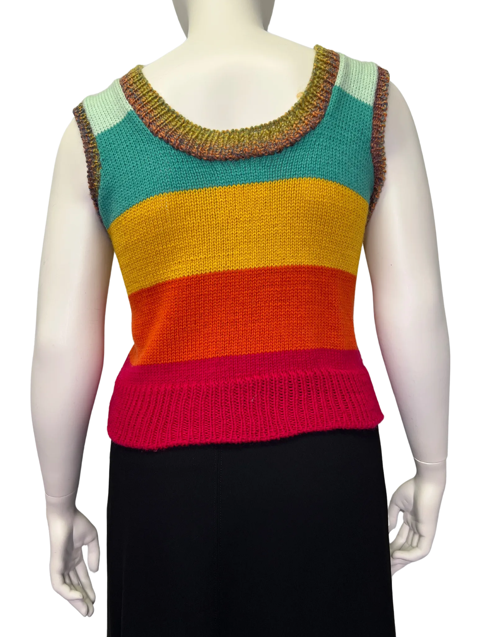 Size L - Chunky Boy Rainbow Handmade Vest