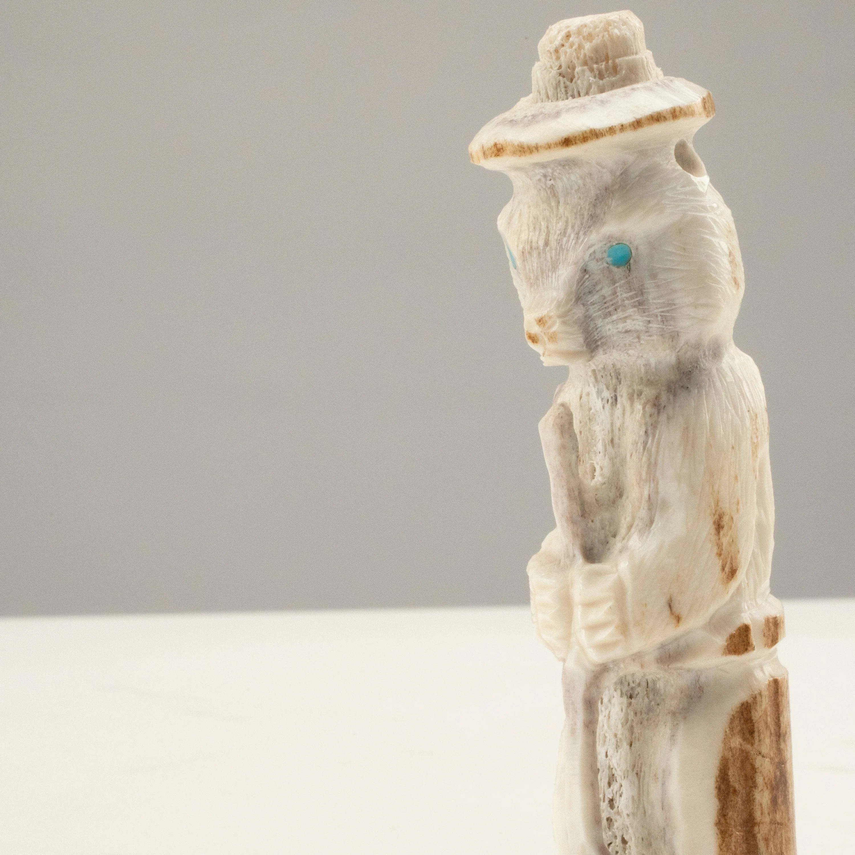 Smokey Bear Handmade Zuni Fetish Carving