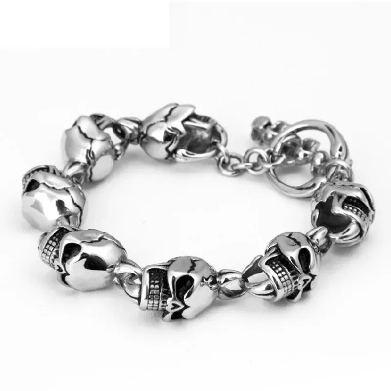 Stainless Steel Elegant Skull  Bracelet