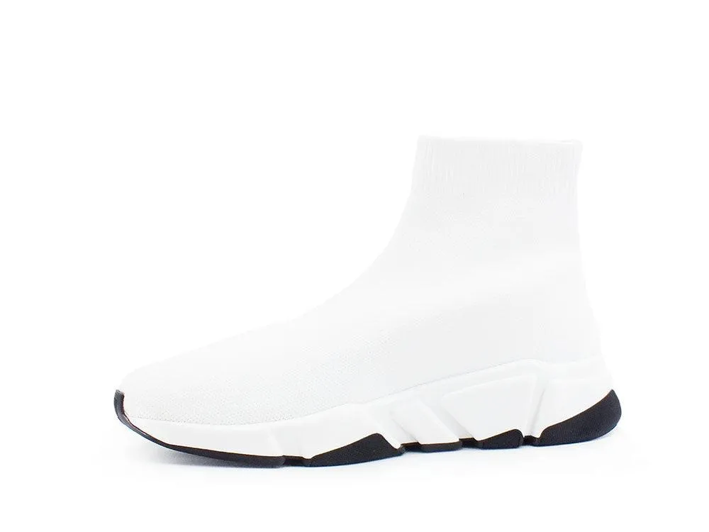 STEVE MADDEN Gametime2 Sneaker Calzino Elastic Sock Hi White GAME08S1