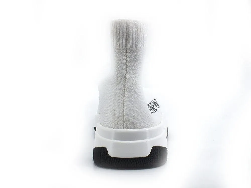 STEVE MADDEN Gametime2 Sneaker Calzino Elastic Sock Hi White GAME08S1