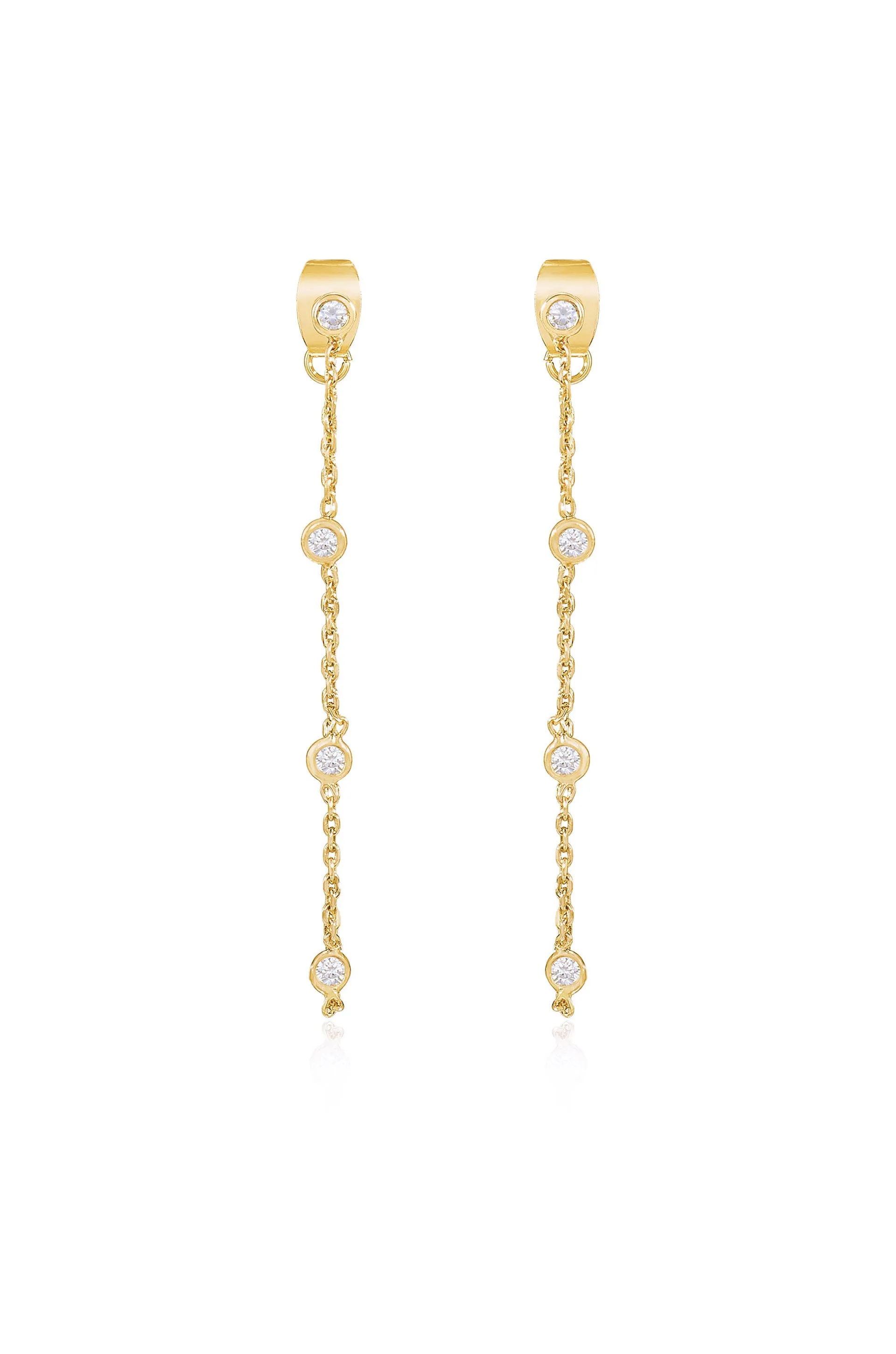 Super Elegant Crystal Strand Earrings