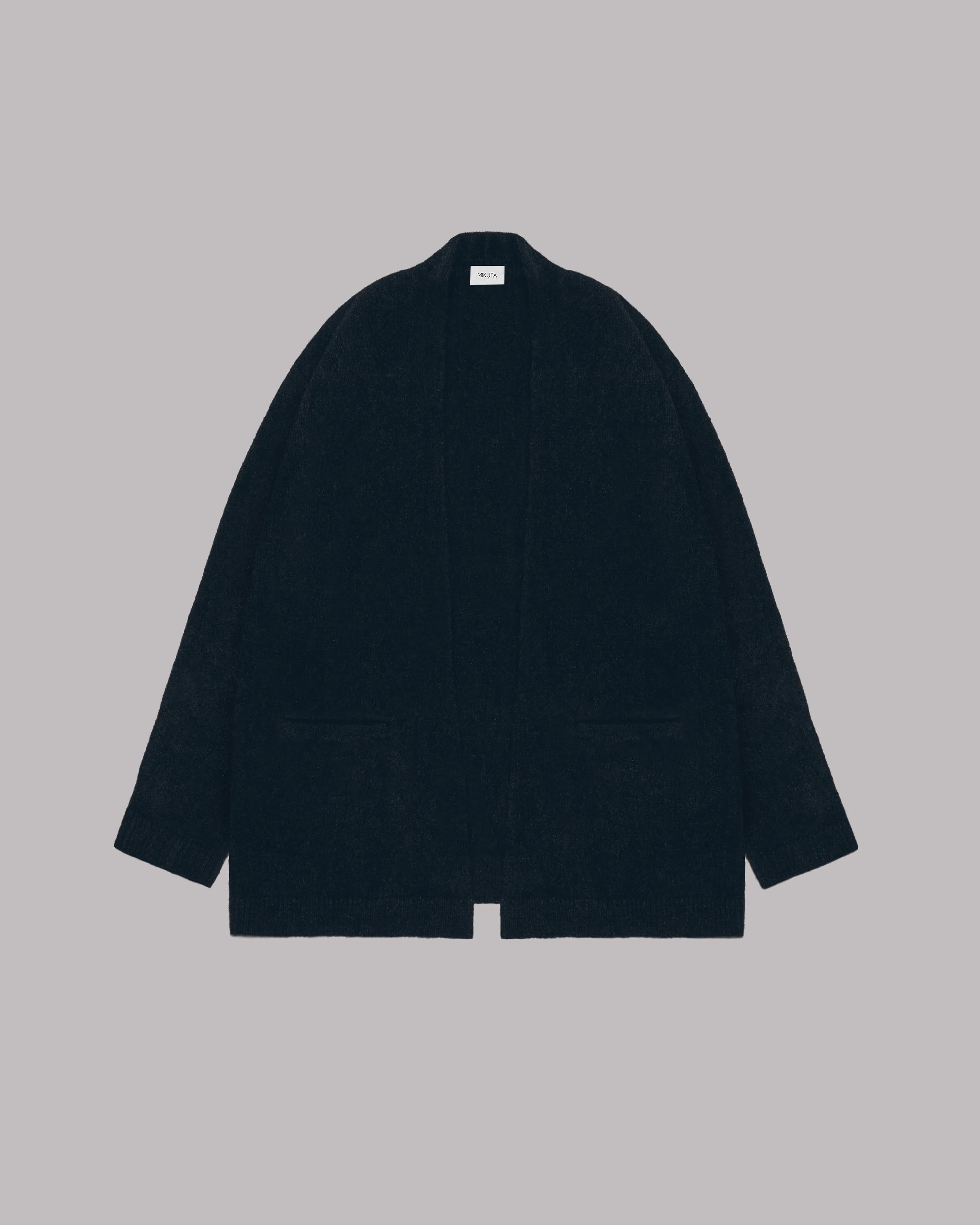 The Black Oversized Knitted Cardigan