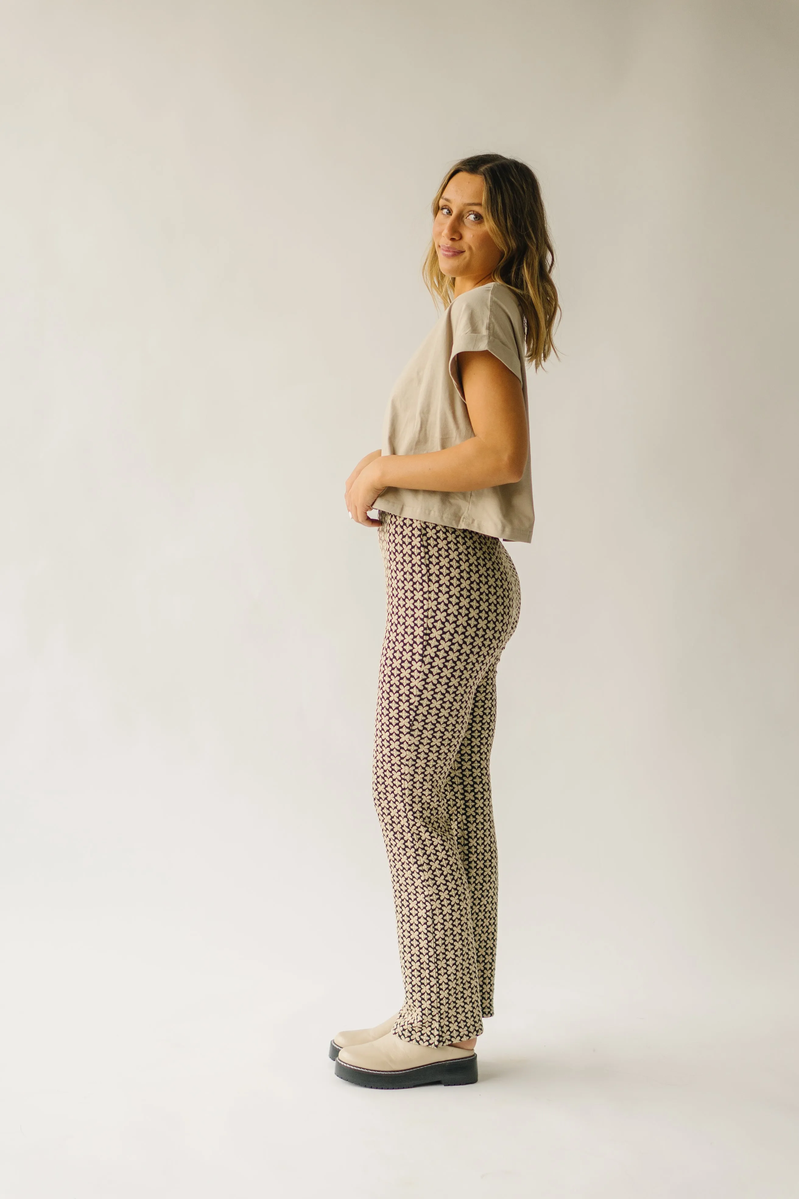 The Hatchell Patterned Pant in Black Multi