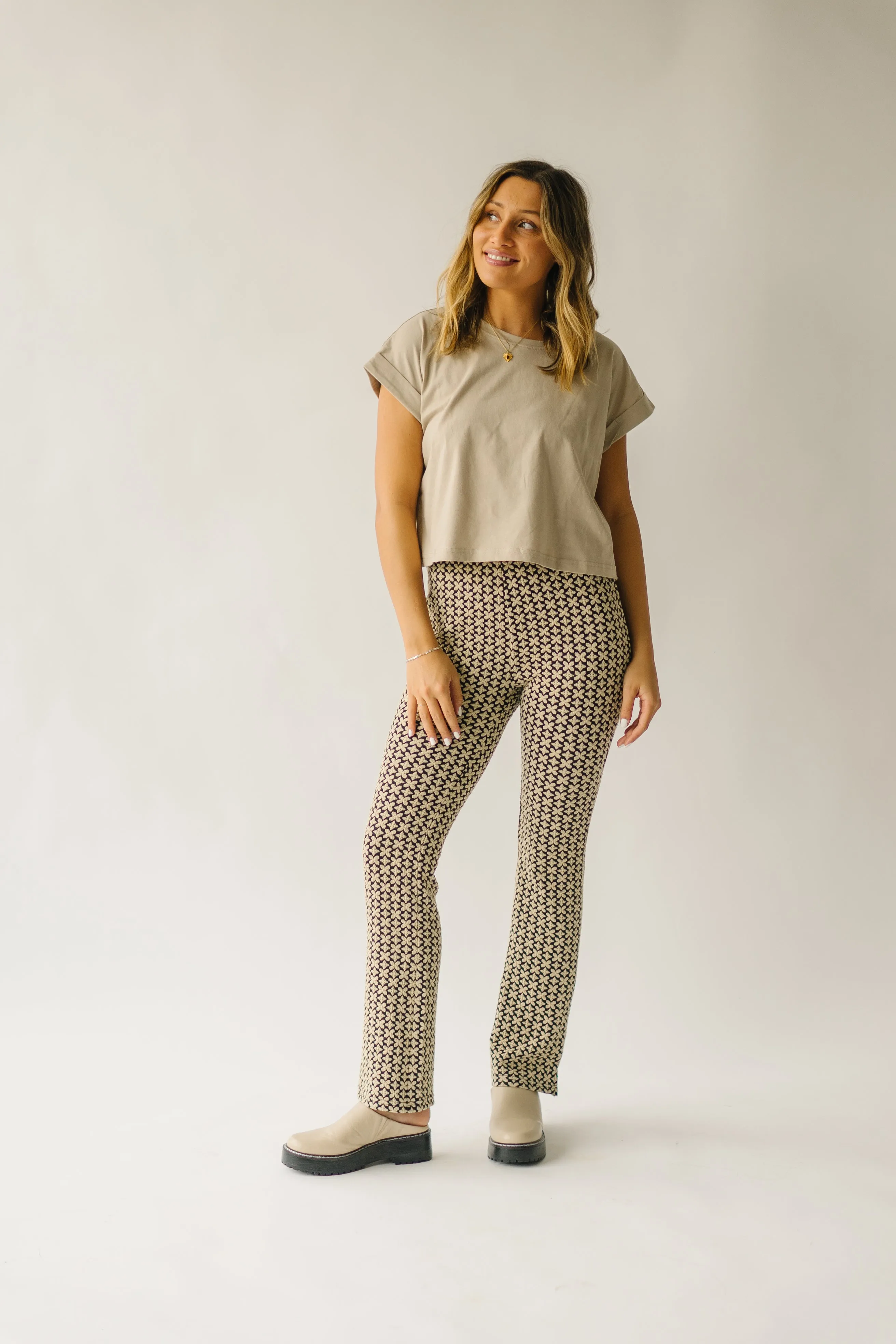 The Hatchell Patterned Pant in Black Multi