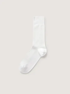 The Line Sock || White | Organic Cotton