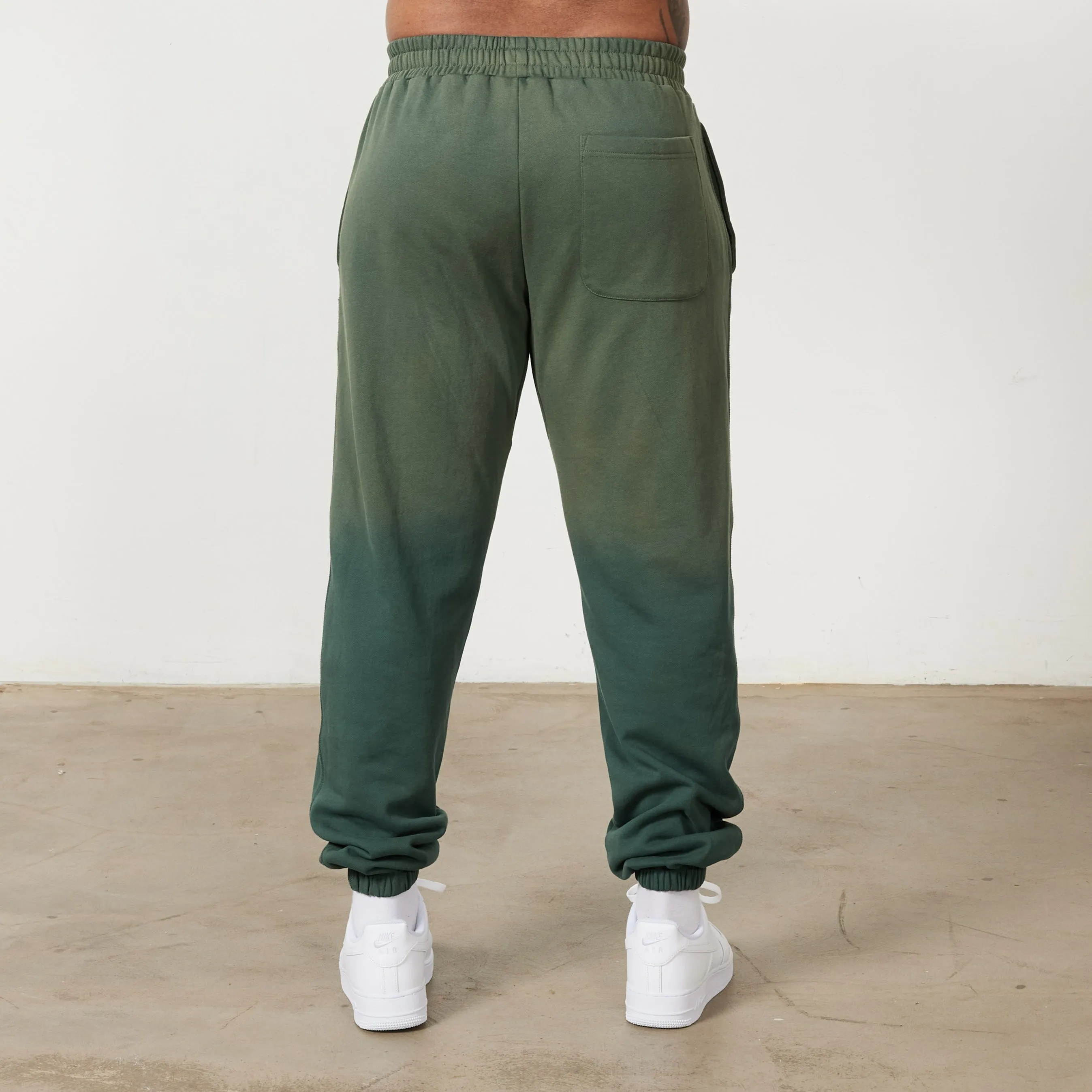 Vanquish Sun-faded Green Oversized Sweatpants