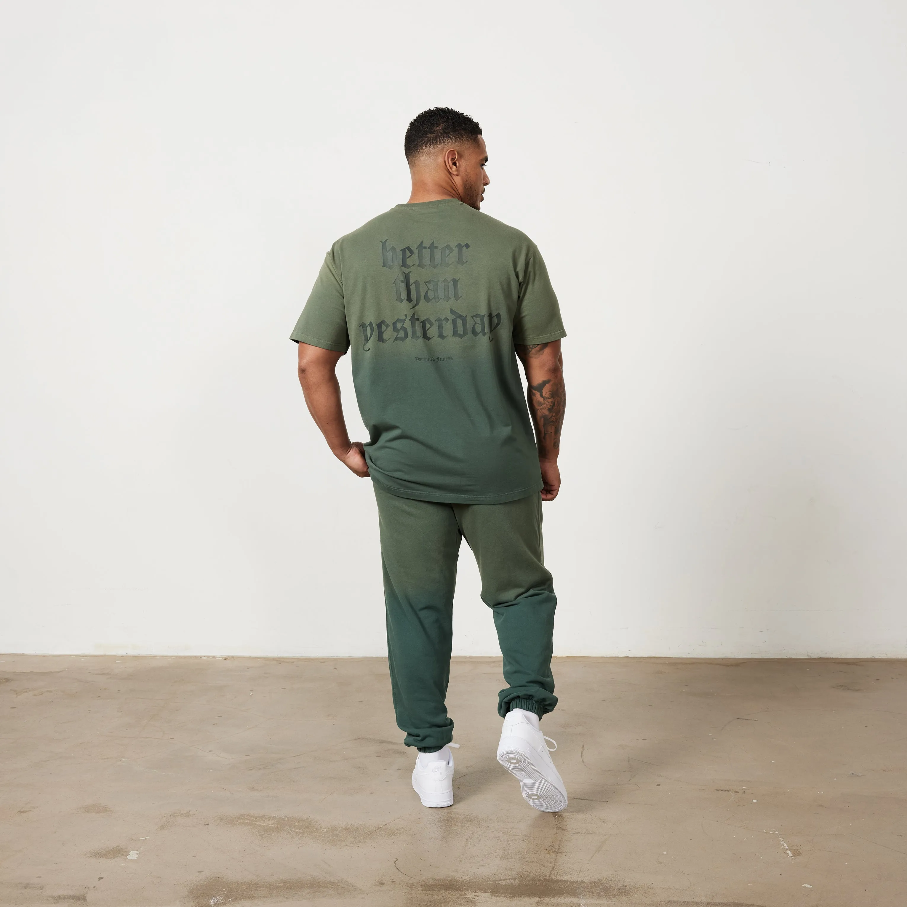 Vanquish Sun-faded Green Oversized Sweatpants