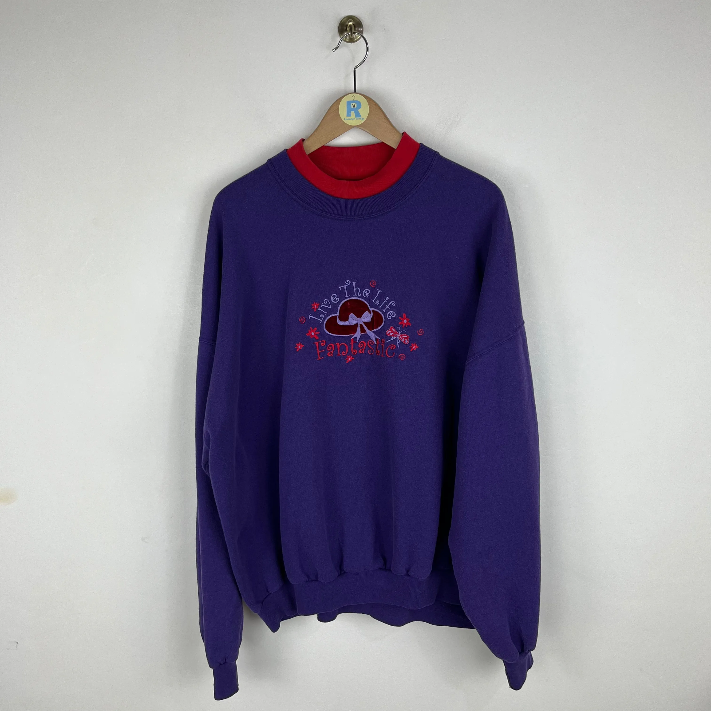 Vintage Embroidered Sweatshirt (XXL)