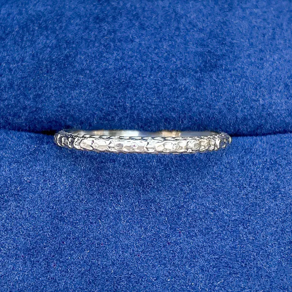 Vintage Patterned Wedding Band