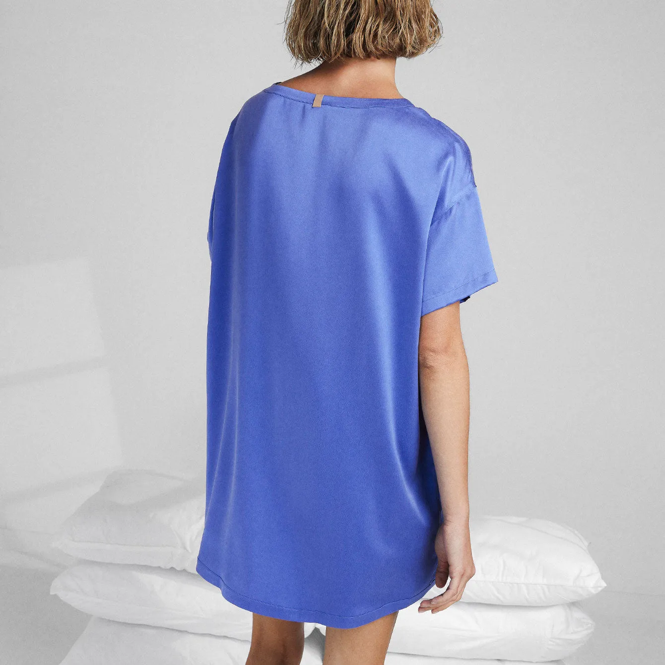 Washable Silk Oversized Sleep Tee