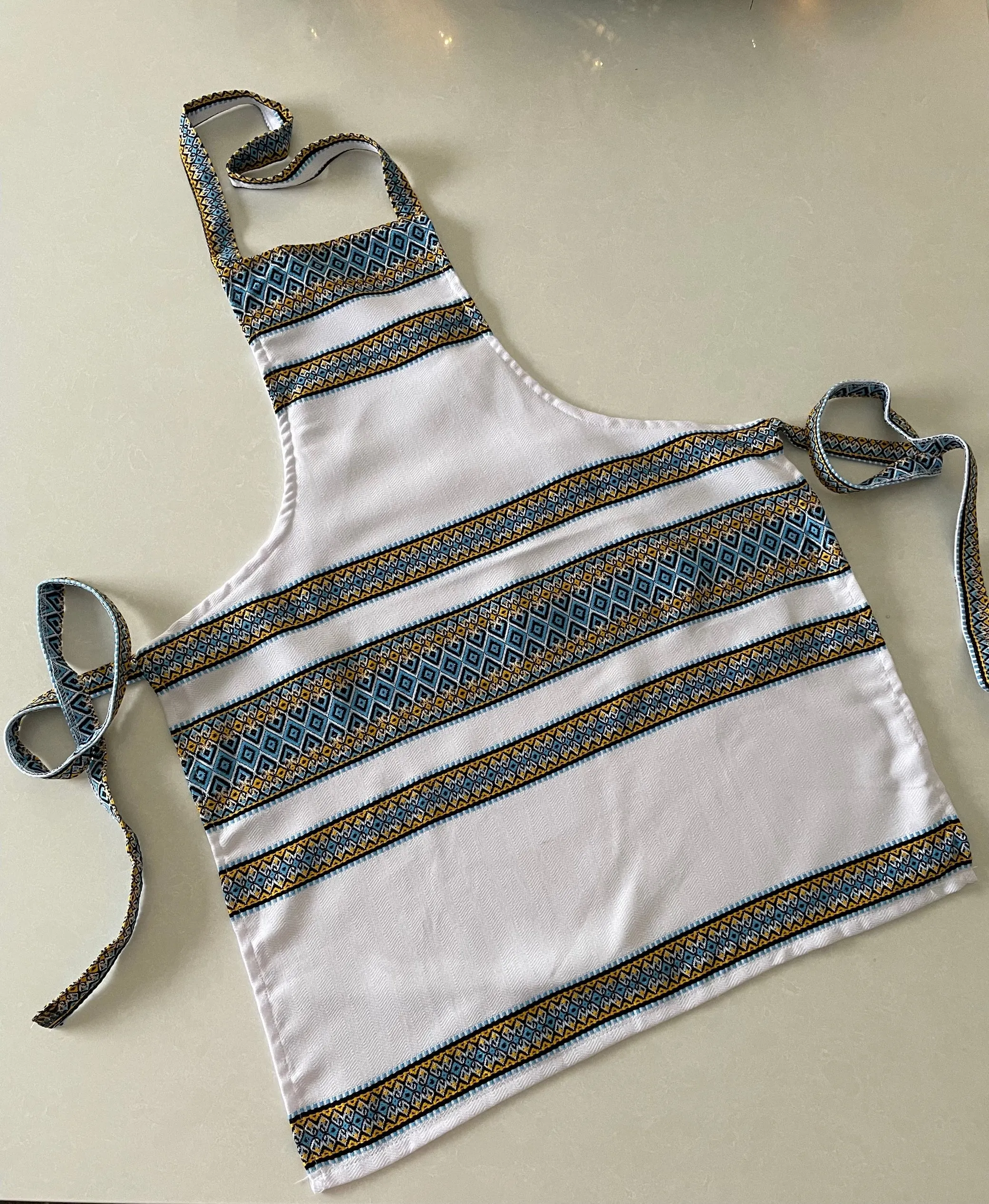 White Embroidered Aprons